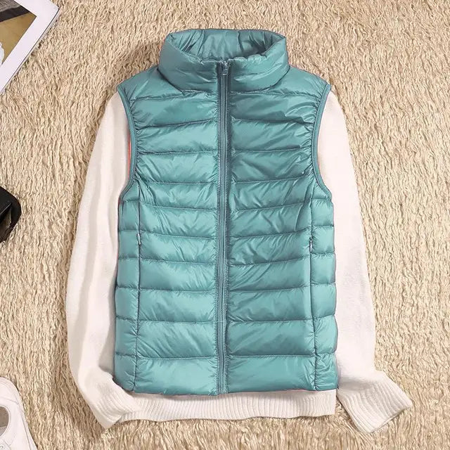 Women's Ultra-Light Packable Down Vest - Warm & Lightweight
