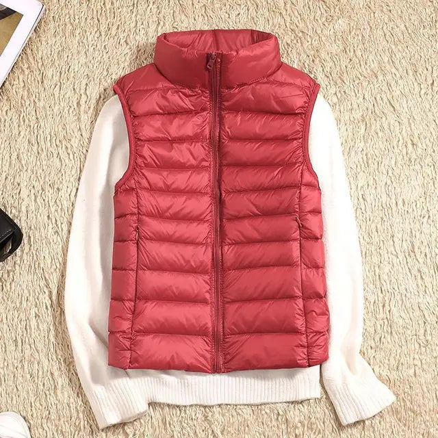 Women's Ultra-Light Packable Down Vest - Warm & Lightweight