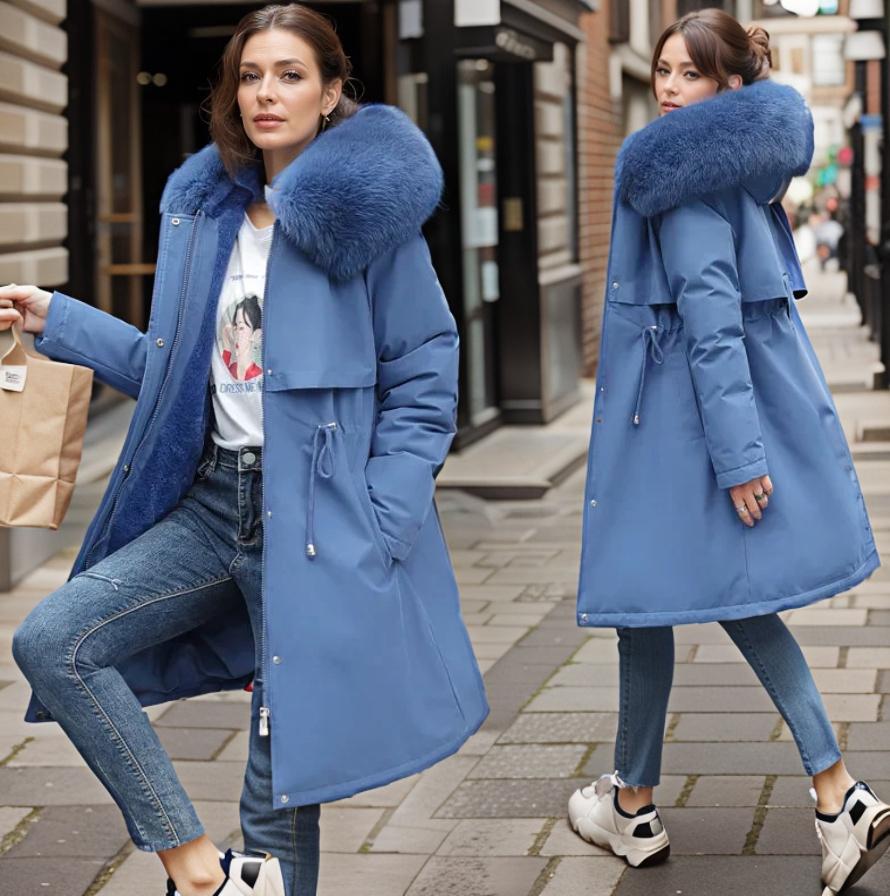 Women's Waterproof Winter Coat with Hood - Warm & Insulated